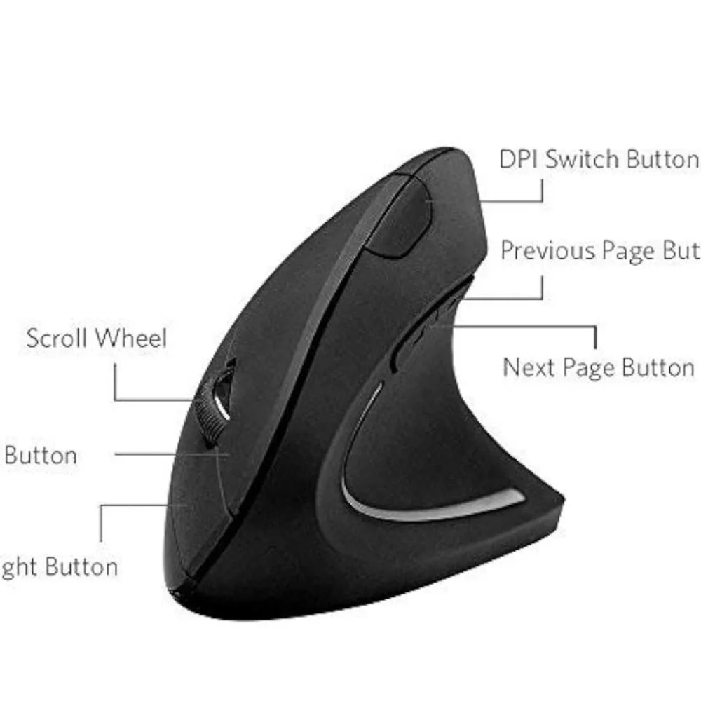 Anker Wireless Vertical Ergonomic Optical Mouse